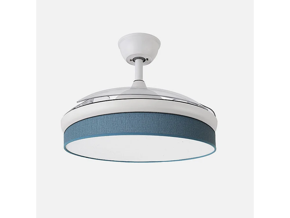Bleu Blanc MODA DC Fan Télécommande Fonction Inverse FABRILAMP