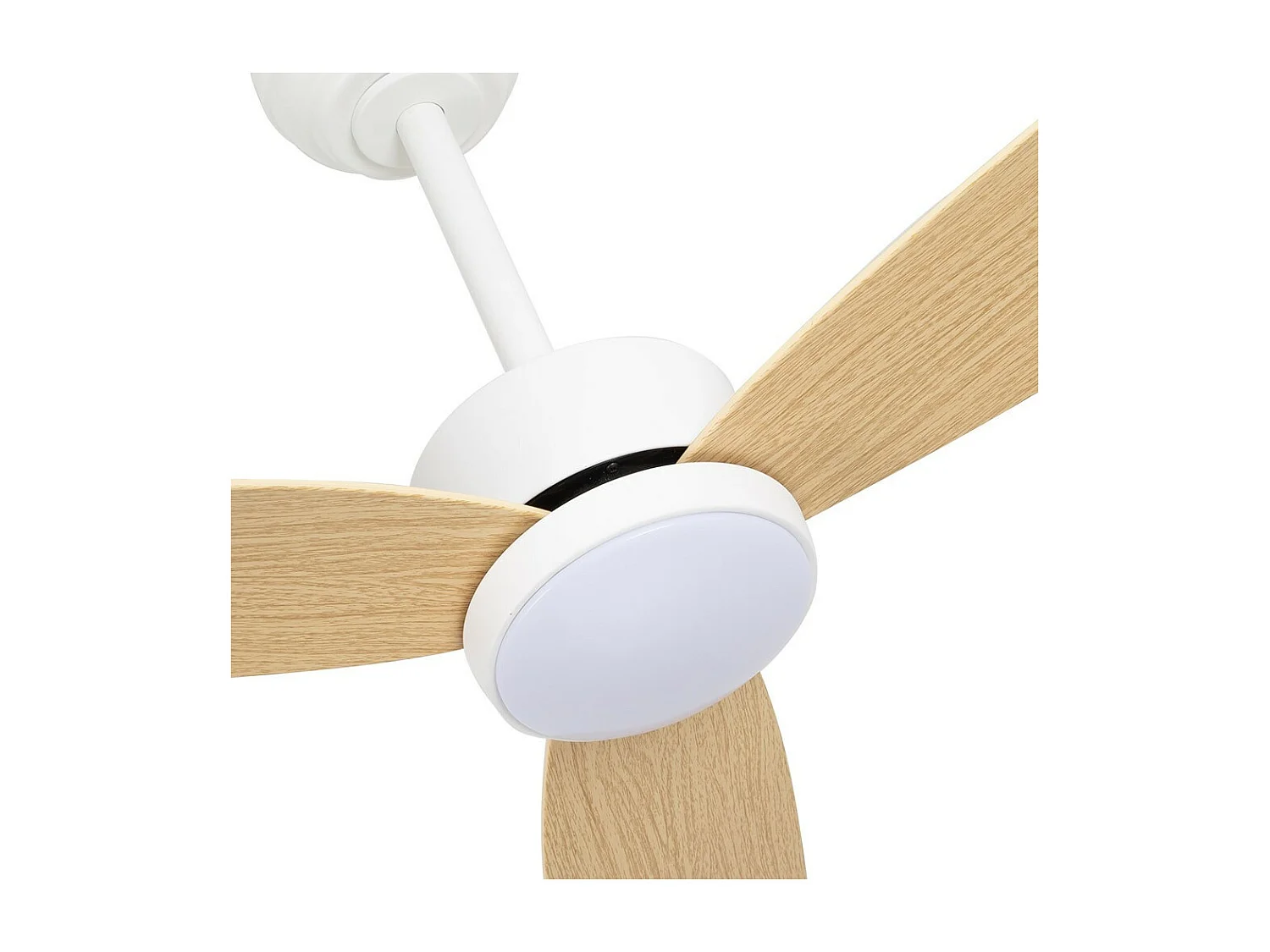 Ventilador Dc Genil Blanco Haya Led 3 Temperaturas Memoria Color