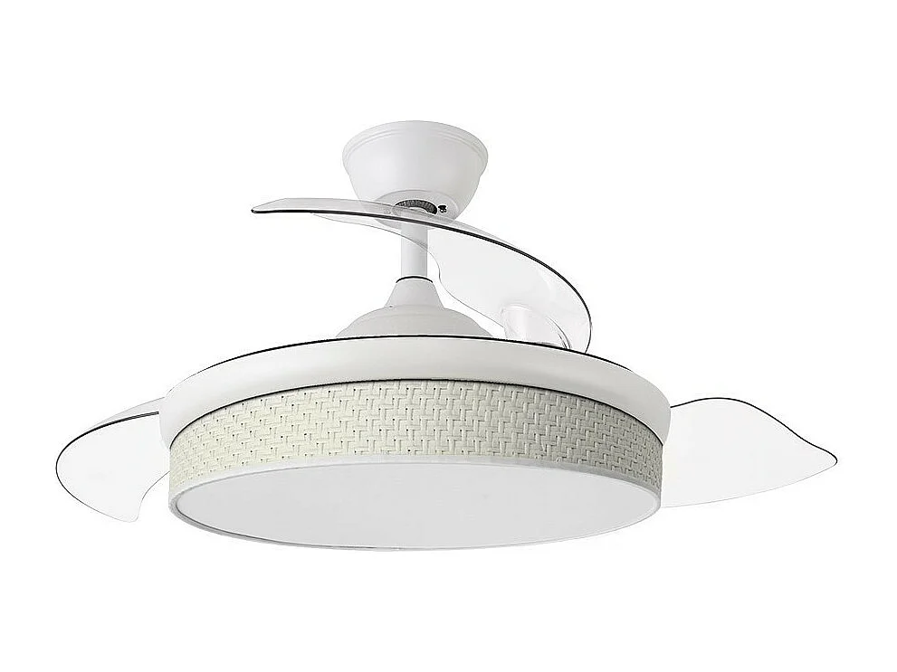 Ventilateur DC MODA Blanc Télécommande Fonction Inverse FABRILAMP