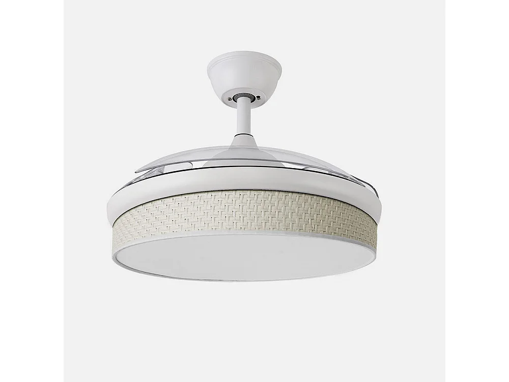 Ventilateur DC MODA Blanc Télécommande Fonction Inverse FABRILAMP