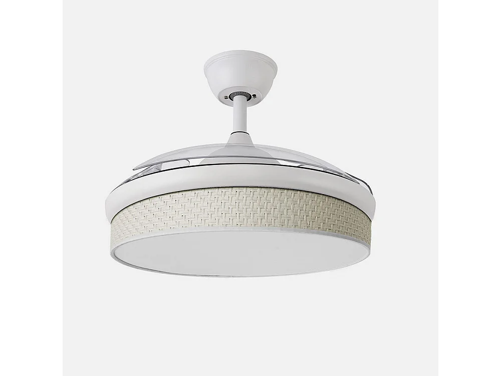 Ventilateur DC MODA Blanc Télécommande Fonction Inverse FABRILAMP