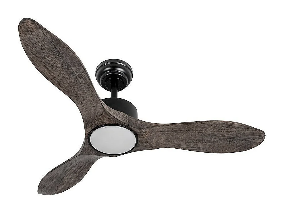 Ventilador Dc Segre Negro Led Dimable Con Memoria Color