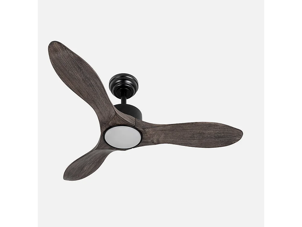 DC SEGRE Ventilateur LED noir à intensité variable avec mémoire de couleur FABRILAMP