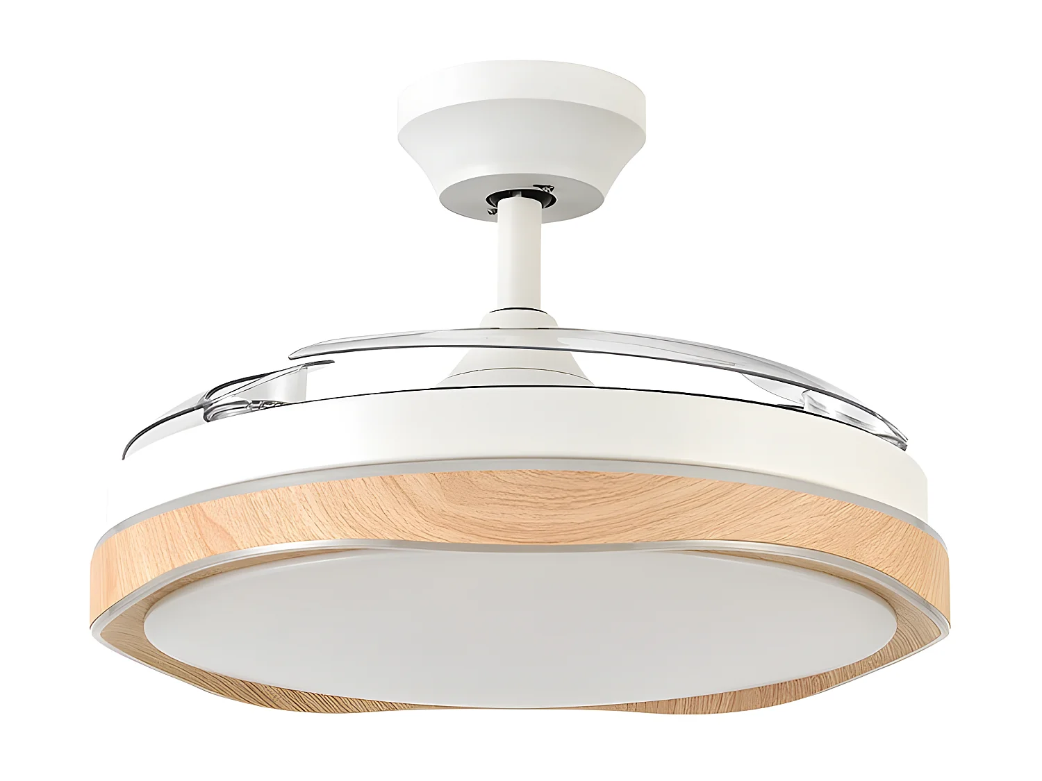 Ventilador Dc Blondi Blanco Led 3 Temperaturas Control Remoto