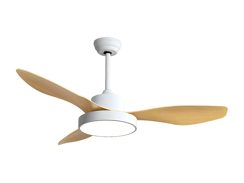 Ventilador Dc Hayate S Blanco Haya Led Integrado Cct Regulable