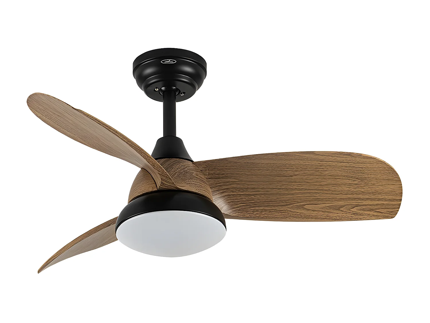 Ventilador Dc Atomo Madera Led Memoria Color Mando Distancia