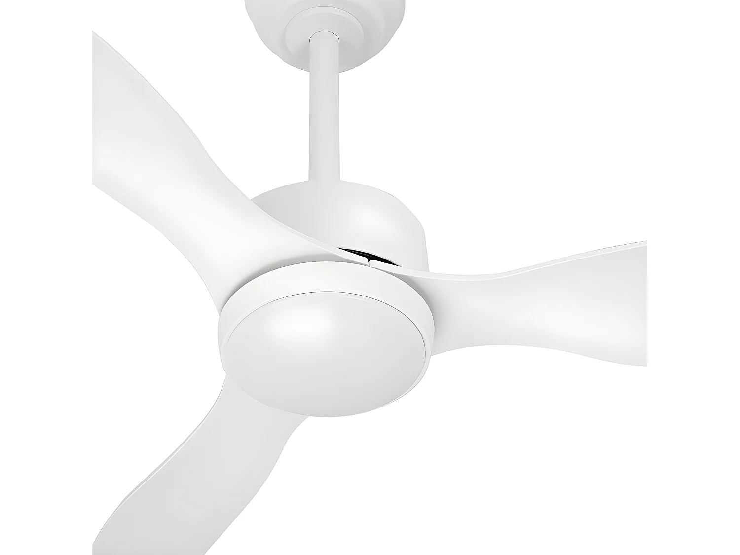 Ventilador Dc Serpa Blanco Led Dimable Y Cct Regulable