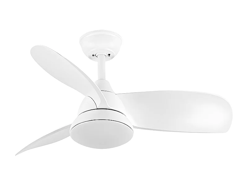 DC Fan ATOMO Blanc LED Mémoire Couleur Télécommande FABRILAMP