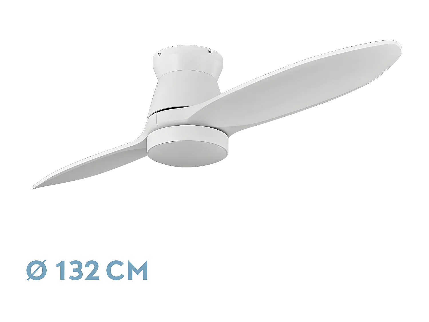 Ventilateur NORDIC White LED 24w DC avec minuterie FABRILAMP