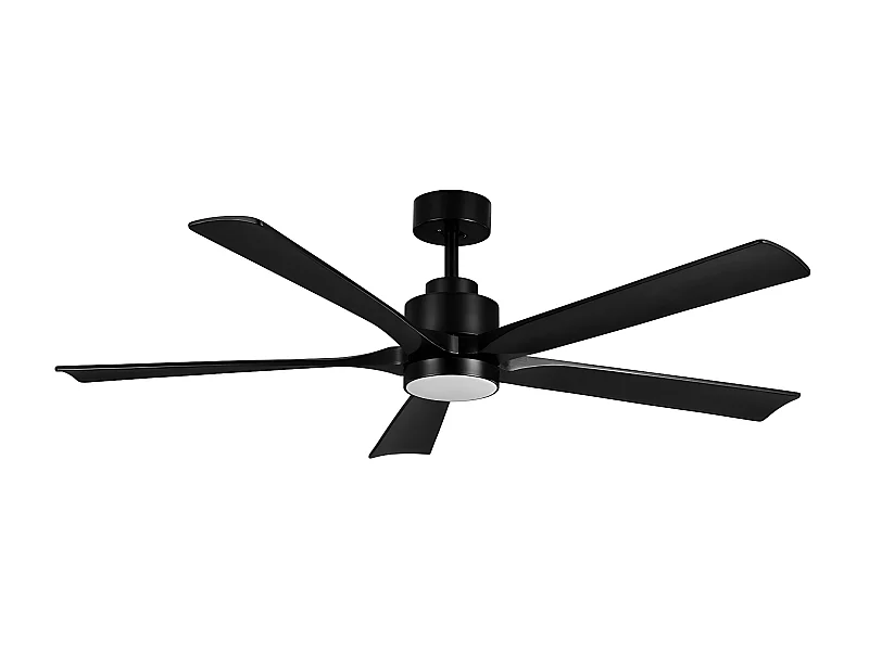 Ventilador Dc Cairo Negro Led Integrado Con 3 Posiciones