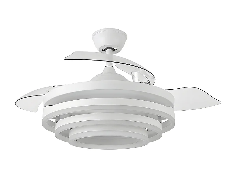Ventilador Dc Kai Blanco Led Cct Regulable Con  Mando A Distancia