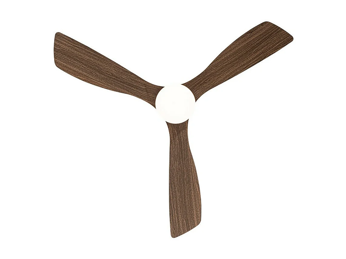 Ventilador Dc Azabache Negro Led 20w Con Temporizador