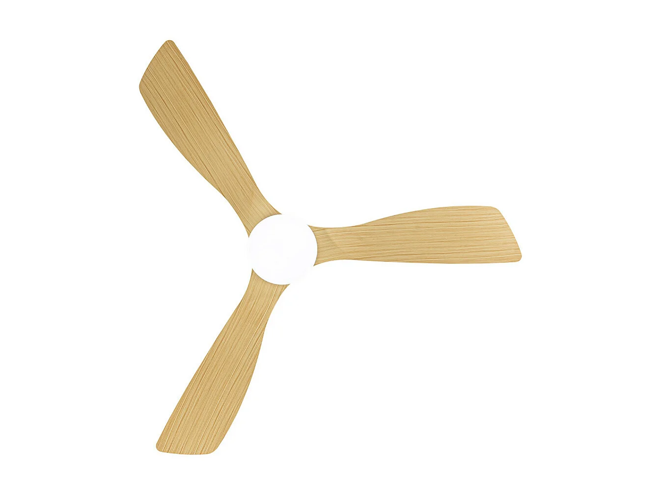 Ventilador Dc Azabache Blanco Led 20w Con Temporizador