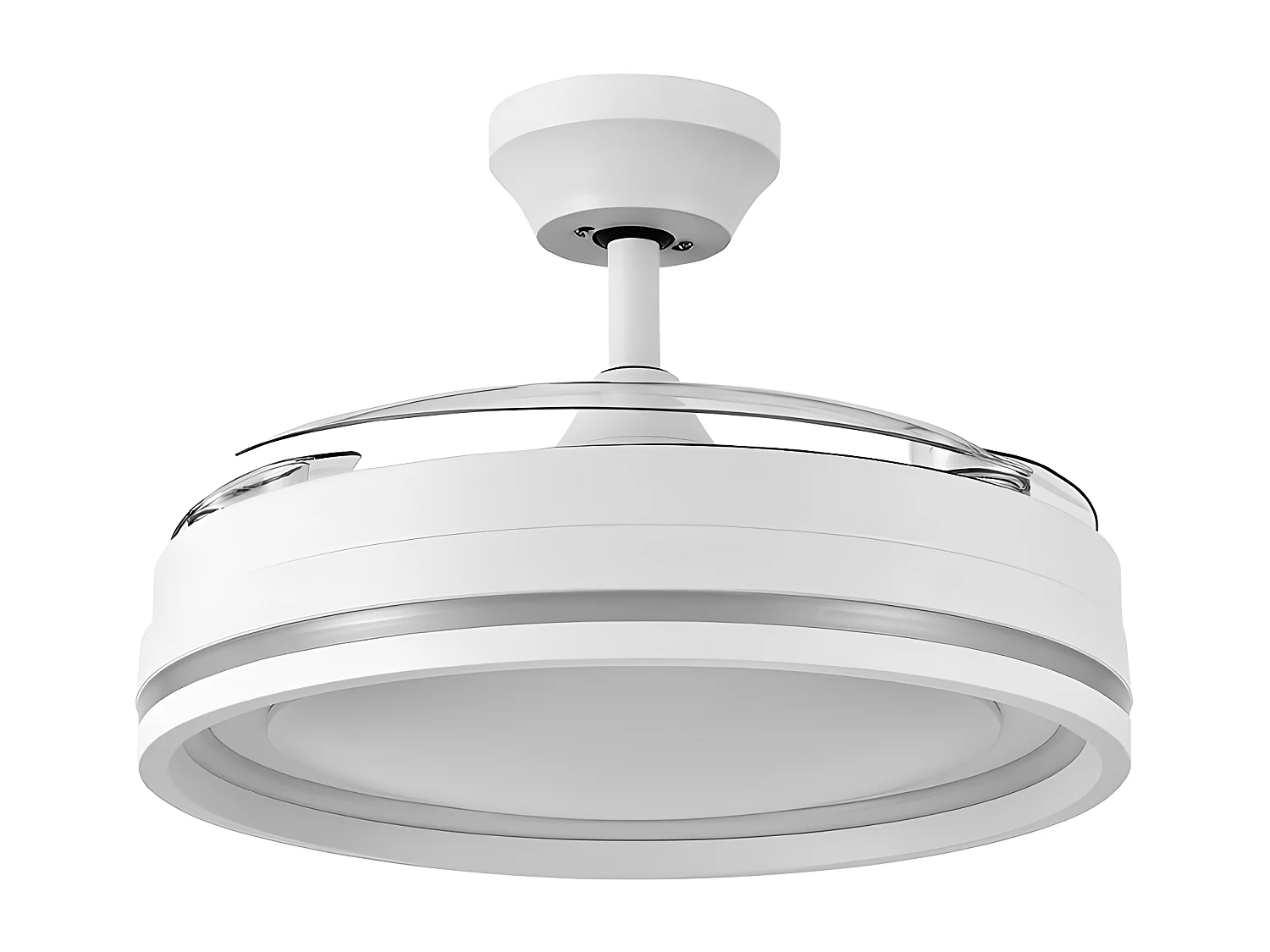 Ventilador Dc Cerrato Blanco Led 3 Temperaturas Con Memoria