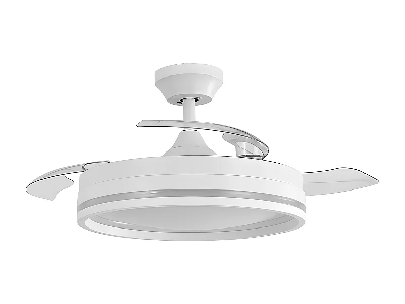 CERRATO Ventilateur DC Blanc Led 3 Températures avec Mémoire FABRILAMP