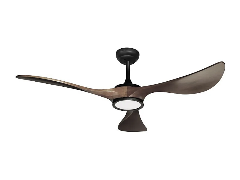 Ventilador Dc Viana Negro Led Intensidad Regulable  Memoria Color