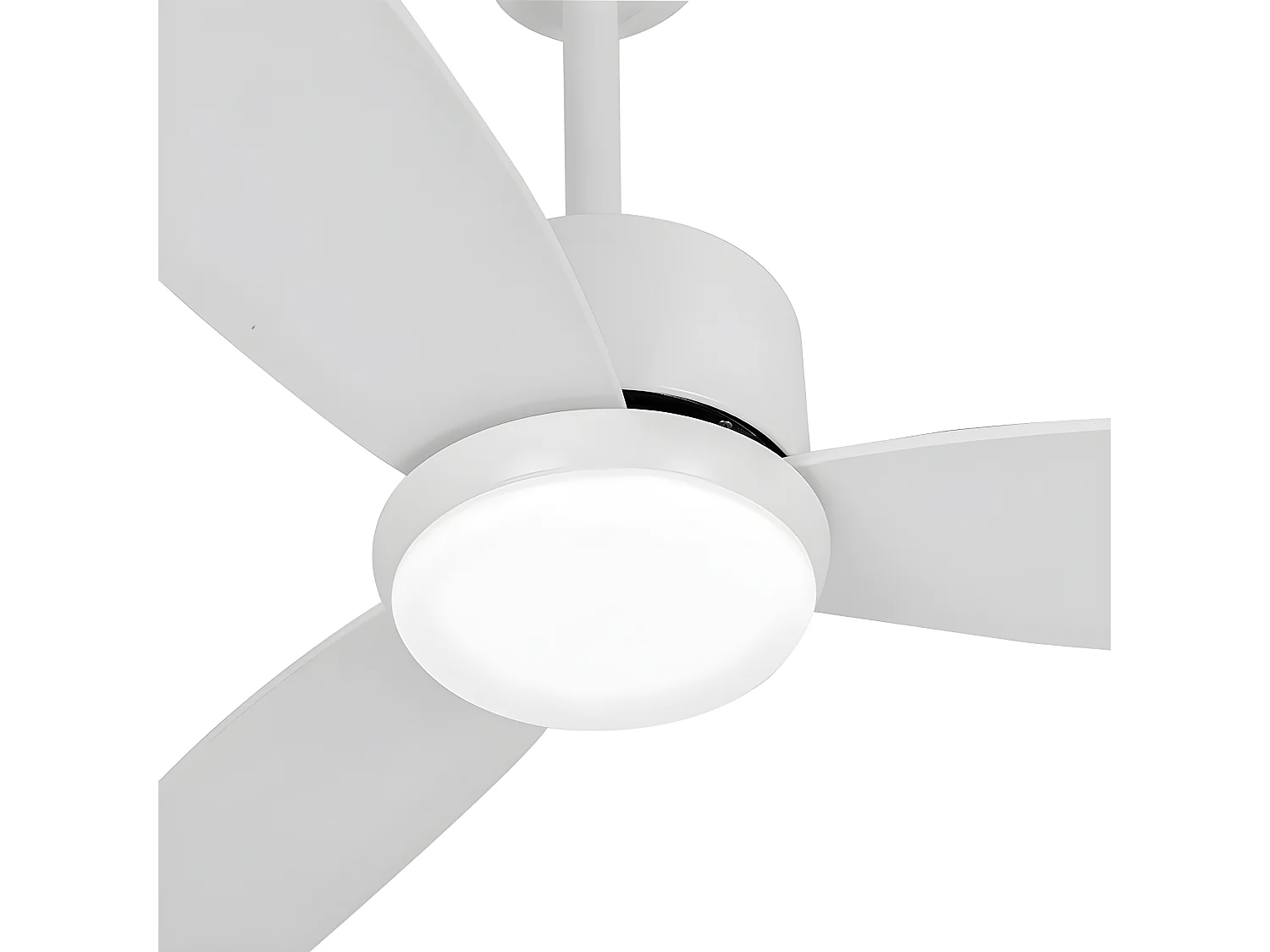 Ventilador Dc Genil Blanco Led 3 Temperaturas Memoria Color