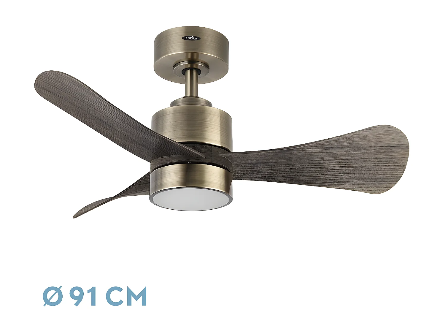 ZEPELIN Gold DC Fan Led 3 Positions Télécommande FABRILAMP