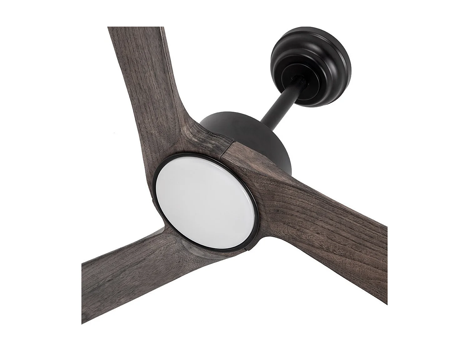 Ventilador Dc Orinoco Negro Led Dimable Control Remoto