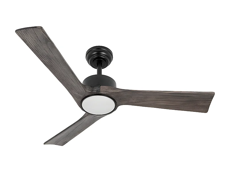 ORINOCO DC Fan Télécommande LED Dimmable Noire FABRILAMP