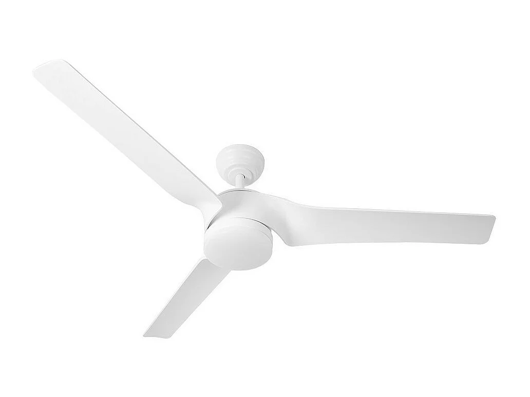 Ventilateur DC LED blanc MONTIJO réglable en intensité FABRILAMPcontrôle de la distance