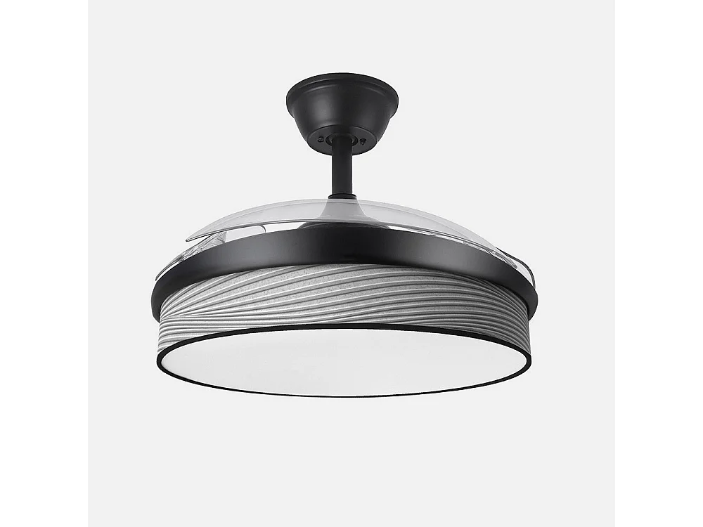 Ventilateur DC MODA Noir Gris 3 Températures Mémoire Couleur FABRILAMP