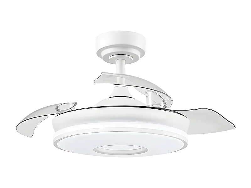 Ventilador Dc Dani S Blanco Led 3 Temperaturas Y Temporizador