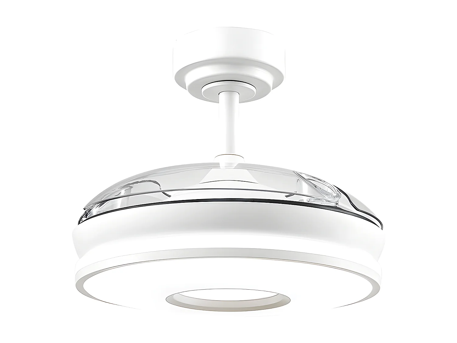 Ventilador Dc Dani S Blanco Led 3 Temperaturas Y Temporizador