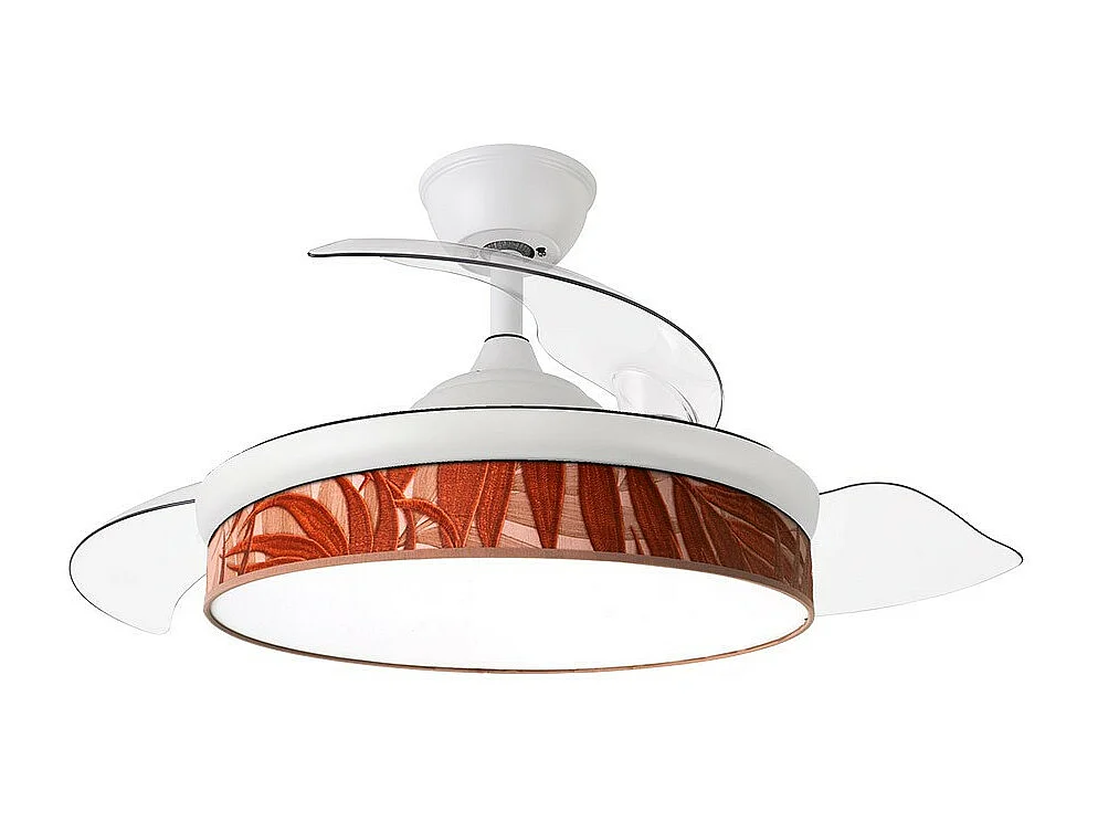 Ventilateur à courant continu MODA Fonction d'inversion de la télécommande de chaudière blanche FABRILAMP