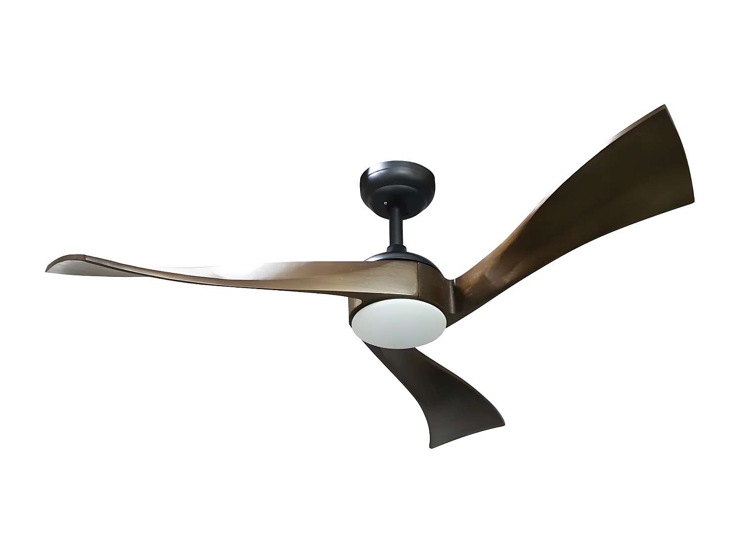 JANUBI DC Ventilateur LED Noir 3 Températures Minuterie Mémoire Couleur FABRILAMP