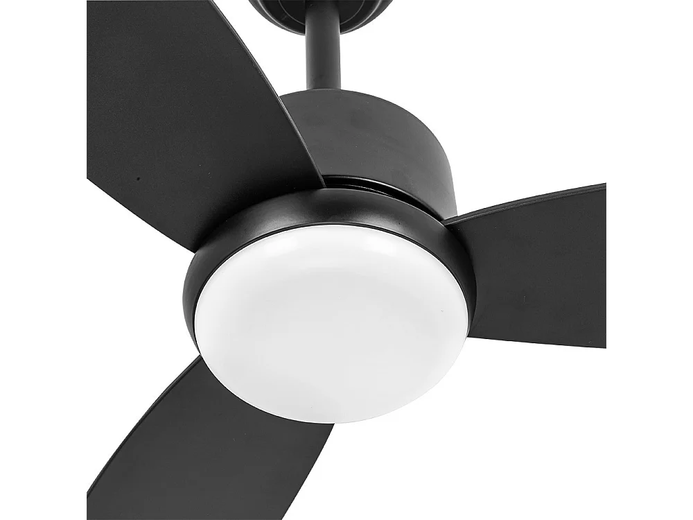 Ventilador Dc Genil Negro Led 3 Temperaturas Memoria Color