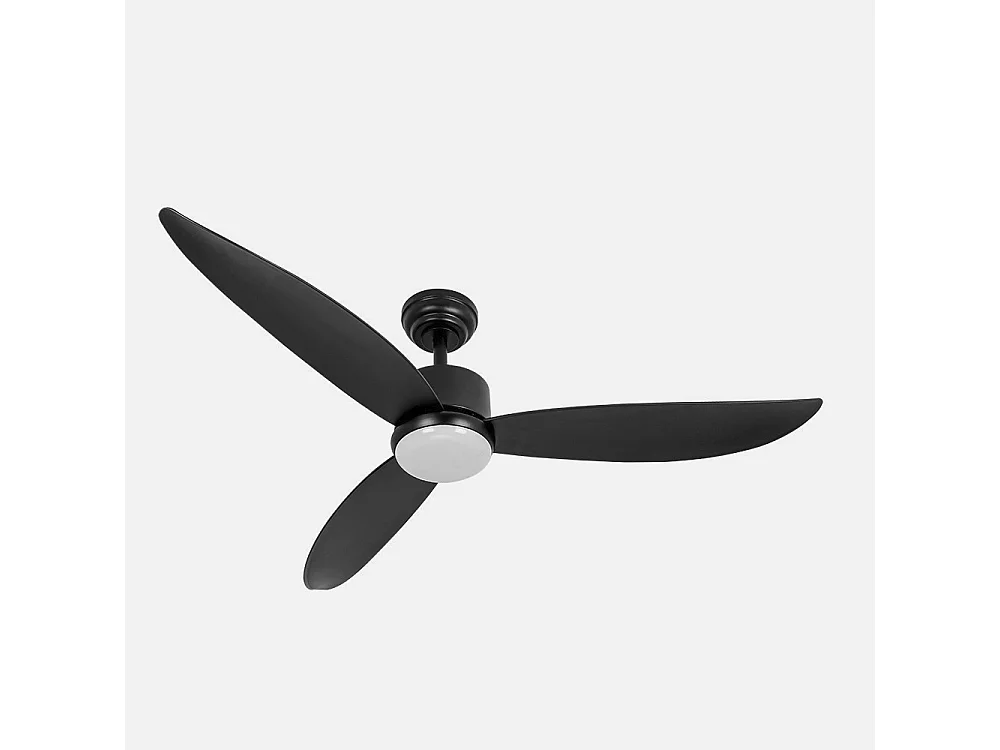 Ventilador Dc Genil Negro Led 3 Temperaturas Memoria Color