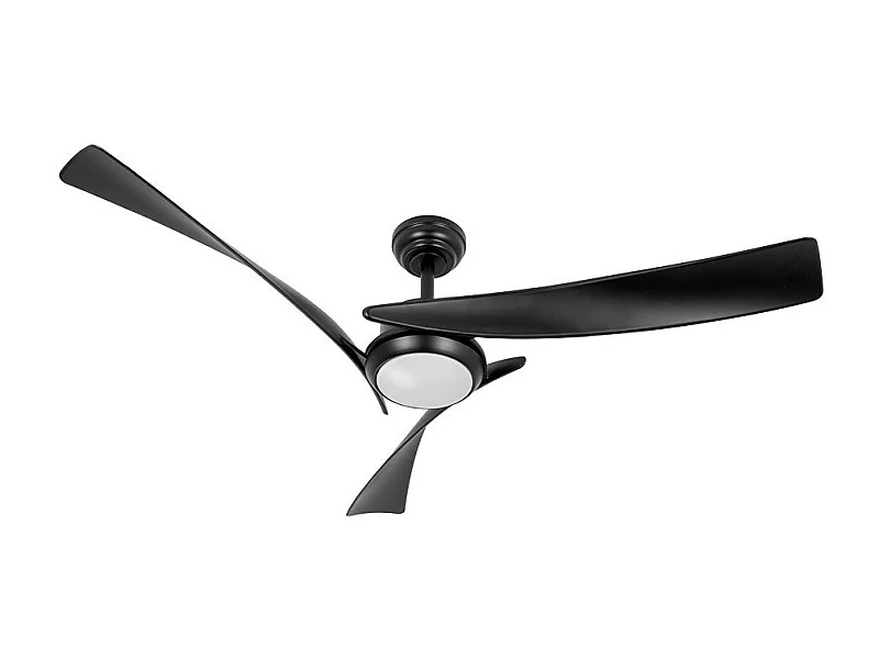 Ventilador Dc Tarento Negro Led Memoria Color Cct Regulable