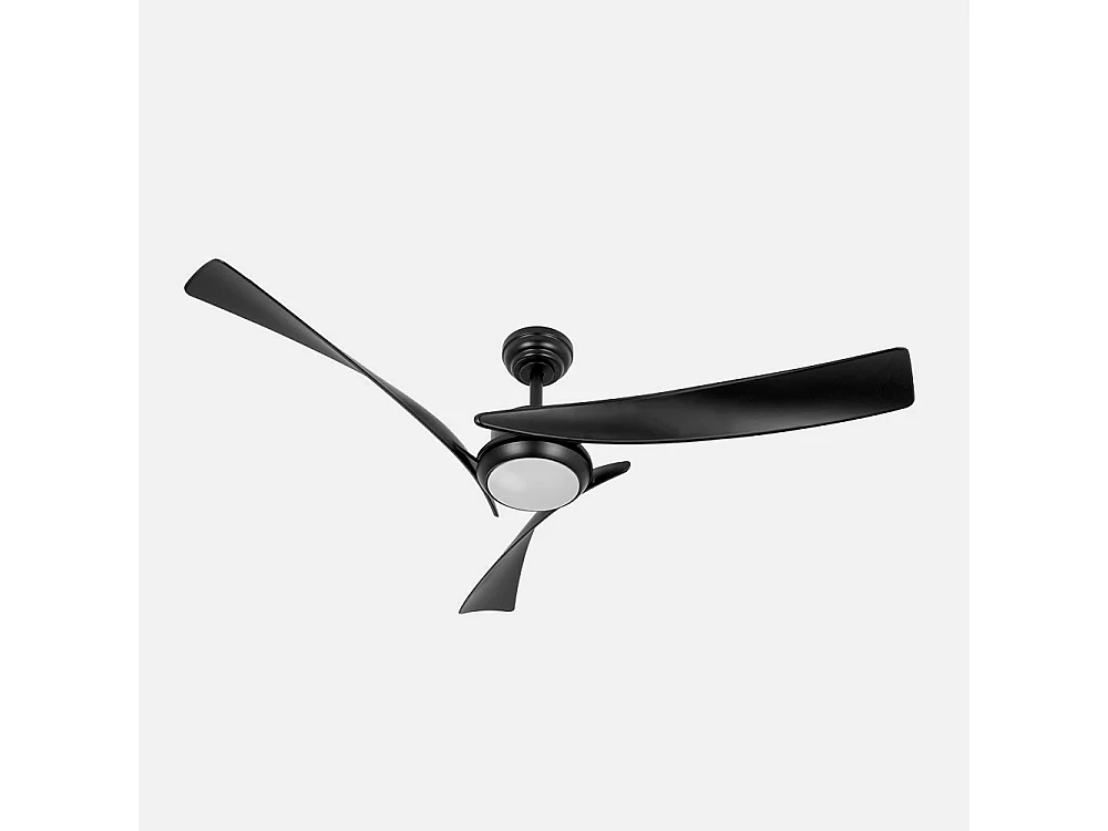 Ventilador Dc Tarento Negro Led Memoria Color Cct Regulable