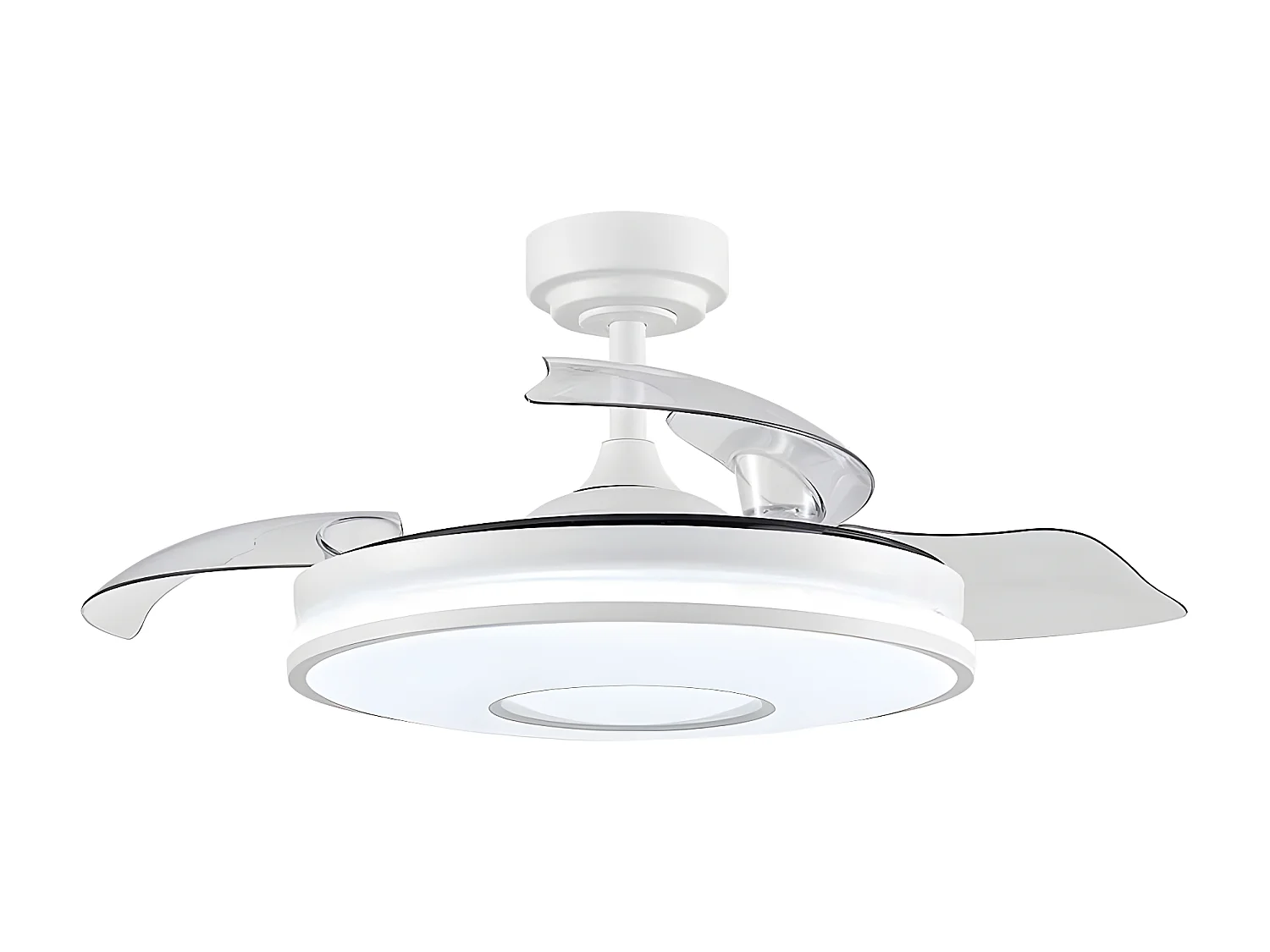 Ventilador Dc Dani L Blanco Led Integrado Cct Y Memoria Color