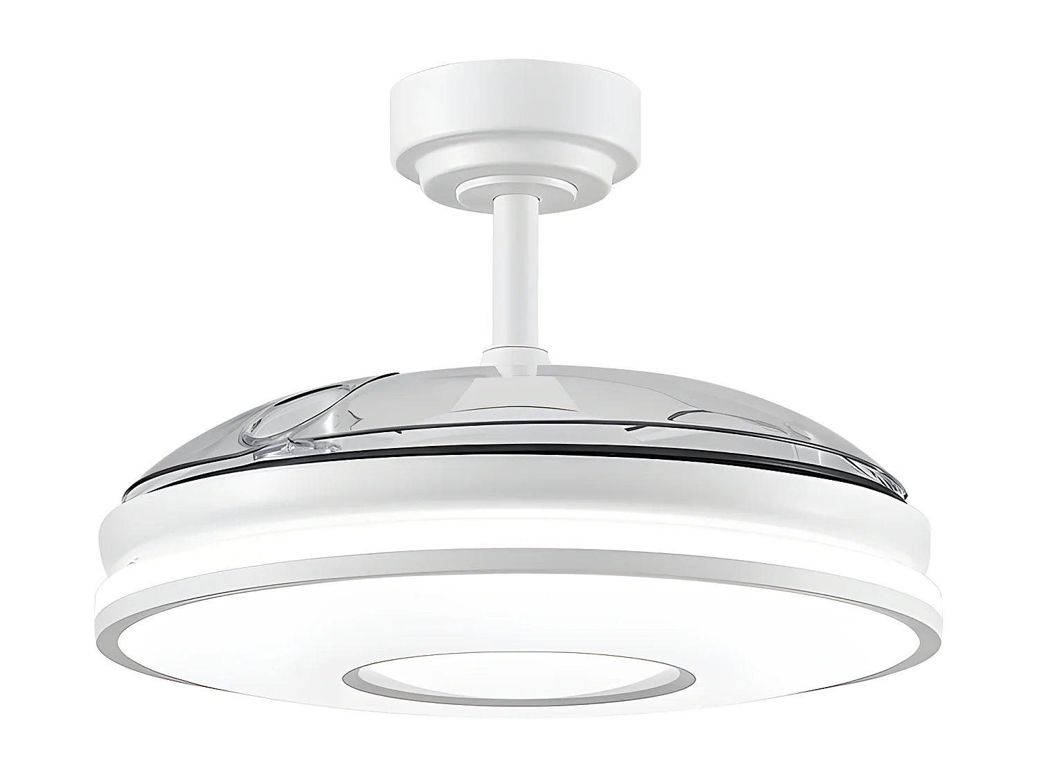 Ventilador Dc Dani L Blanco Led Integrado Cct Y Memoria Color