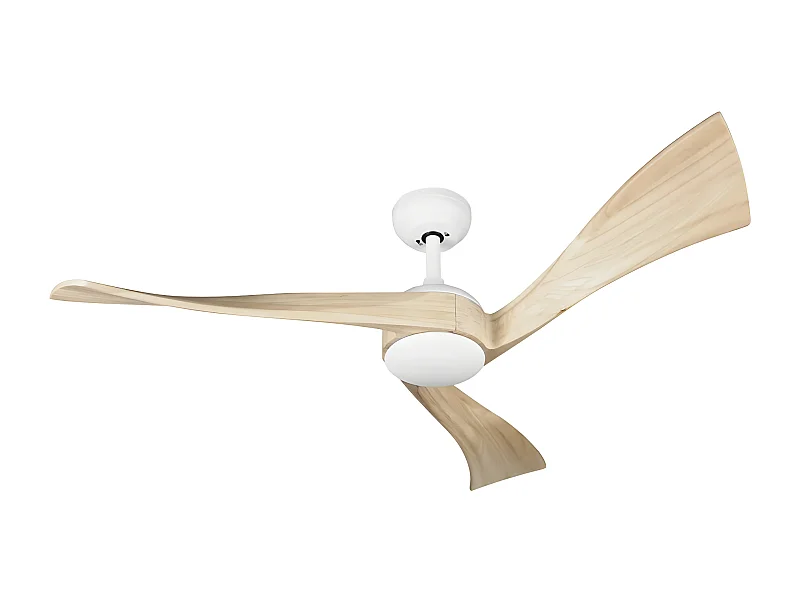 JANUBI DC Ventilateur LED Blanc 3 Minuterie De Température Mémoire Couleur FABRILAMP