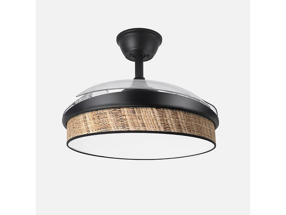 Dc Fan MODA Black Reed Télécommande Fonction Inverse FABRILAMP