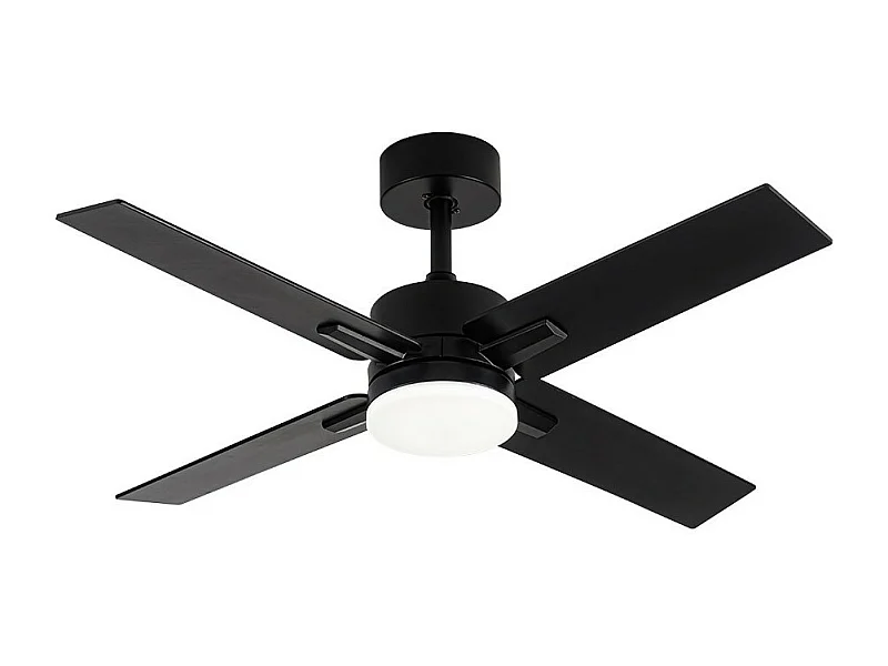 Ventilador Dc Talco Negro 4 Aspas Led 3 Temperaturas