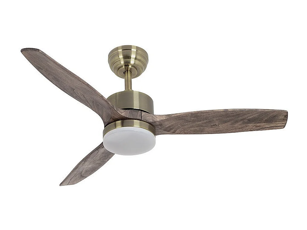 TORINO Ventilateur DC LED Or 24w 3 Températures de Couleur FABRILAMP