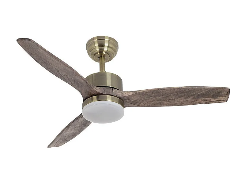 TORINO Ventilateur DC LED Or 24w 3 Températures de Couleur FABRILAMP