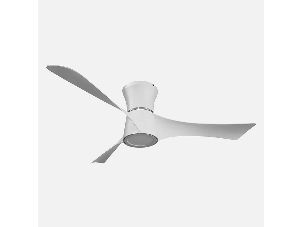 Ventilateur DC TIANAS Télécommande LED blanche intensité dimmable FABRILAMP