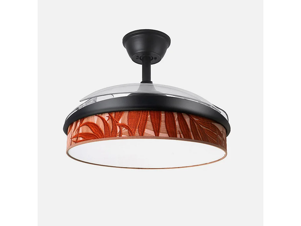 Ventilateur DC MODA Noir Chaudière Télécommande Fonction Inverse FABRILAMP