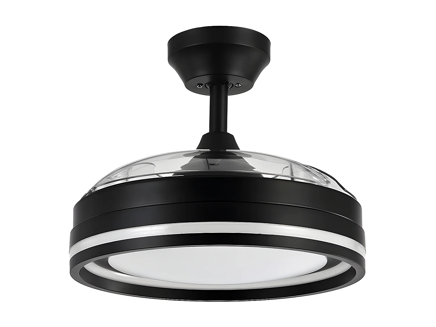 Ventilador Dc Cerrato Negro Led 3 Temperaturas Con Memoria