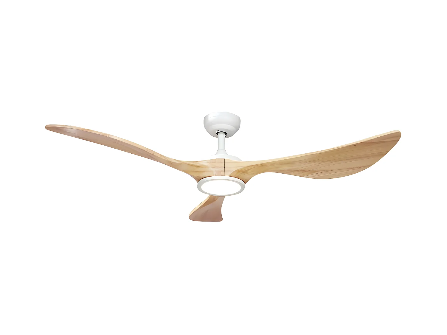 DC VIANA Ventilateur LED Blanche Dimmable Intensité Mémoire Couleur FABRILAMP