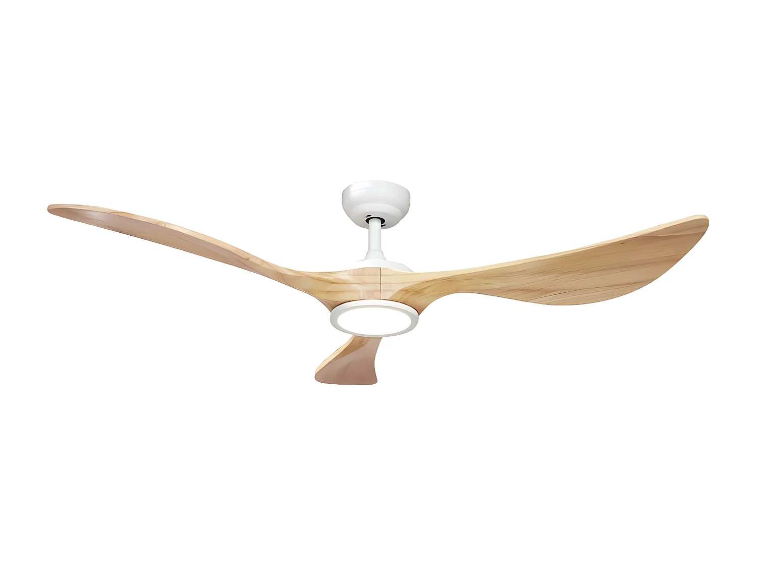 DC VIANA Ventilateur LED Blanche Dimmable Intensité Mémoire Couleur FABRILAMP