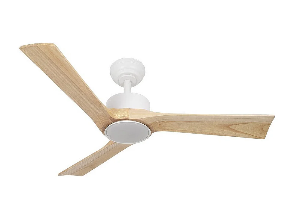 Ventilador Dc Orinoco Blanco Led Dimable Control Remoto