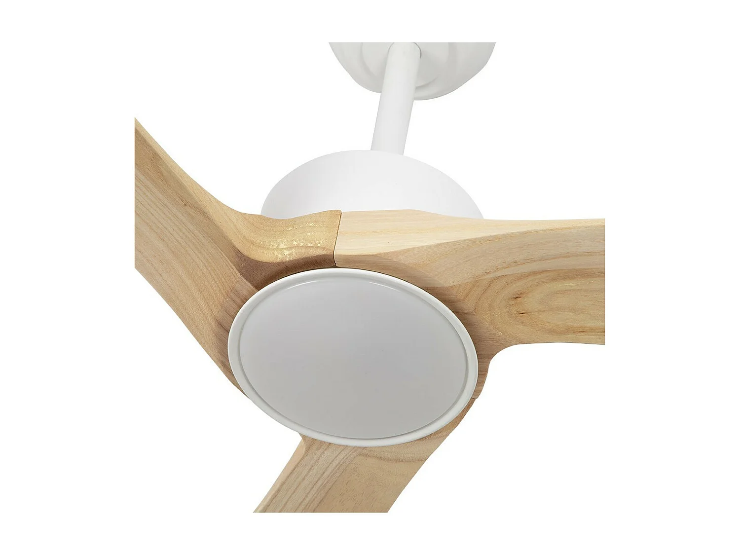 Ventilador Dc Orinoco Blanco Led Dimable Control Remoto