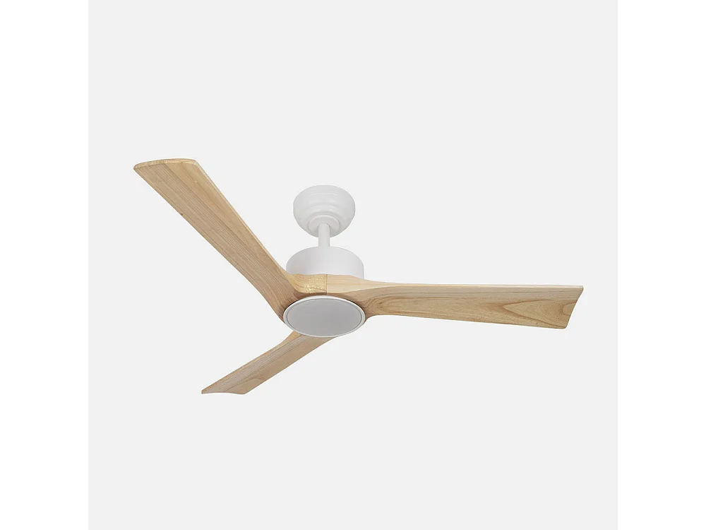 Ventilador Dc Orinoco Blanco Led Dimable Control Remoto