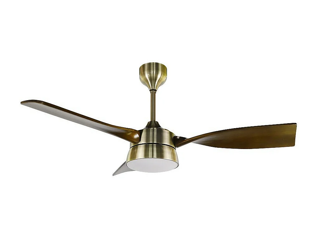 Ventilador Dc Estio Cuero Led 3 Temperaturas Mando Distancia